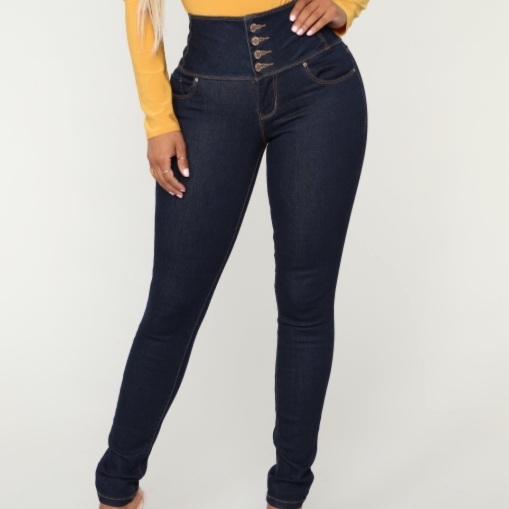 NEVER WORN high rise skinny jeans